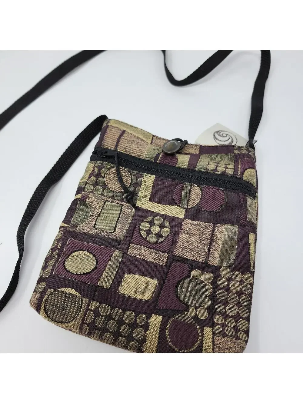 Handmade Tapestry Crossbody Bag Boho Geometric Mini Purse